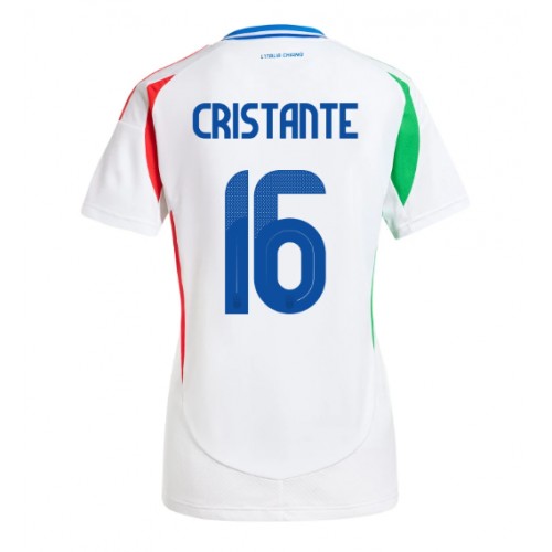 Dres Italija Bryan Cristante #16 Gostujuci za Žensko EP 2024 Kratak Rukav